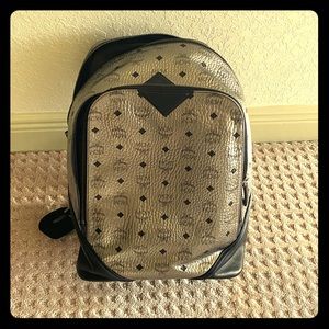 MCM metallic leather backpack
